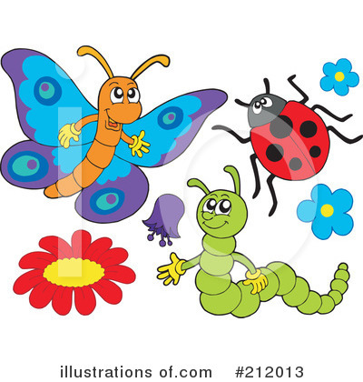 Royalty-Free (RF) Insects Clipart Illustration by visekart - Stock Sample #212013