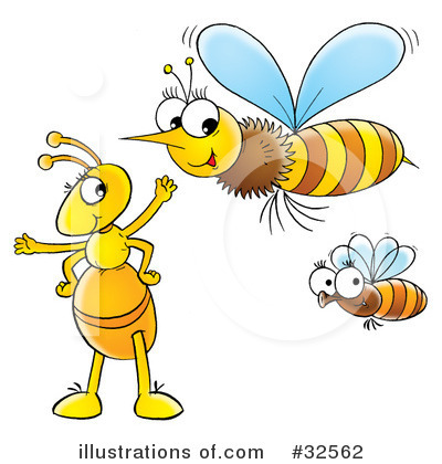 Royalty-Free (RF) Insects Clipart Illustration by Alex Bannykh - Stock Sample #32562