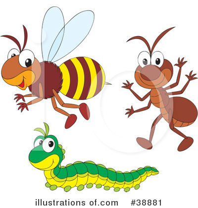 Royalty-Free (RF) Insects Clipart Illustration by Alex Bannykh - Stock Sample #38881