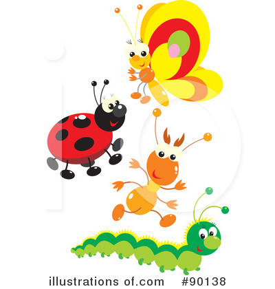 Royalty-Free (RF) Insects Clipart Illustration by Alex Bannykh - Stock Sample #90138