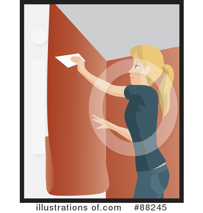 Applying Wallpaper Clipart #88245 by Rosie Piter