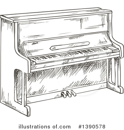 Piano Clipart #1390578 by Vector Tradition SM