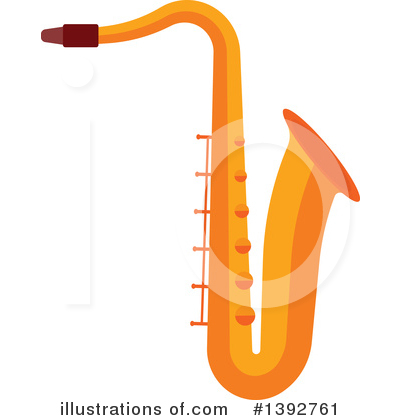 Saxophone Clipart #1392761 by Vector Tradition SM