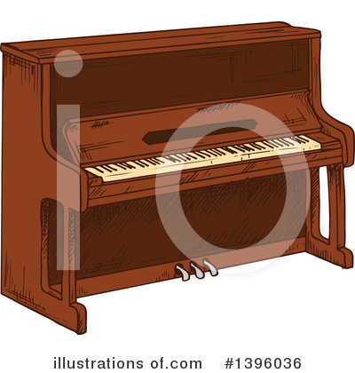 Piano Clipart #1396036 by Vector Tradition SM