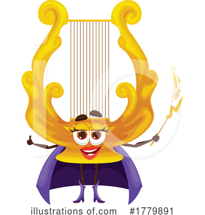 Lyre Clipart #1779891 by Vector Tradition SM