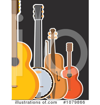 Guitar Clipart #1079866 by Maria Bell
