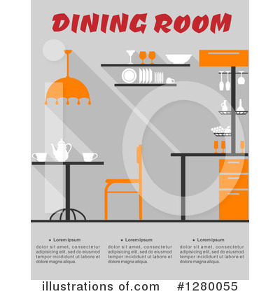 Dining Room Clipart #1280055 by Vector Tradition SM