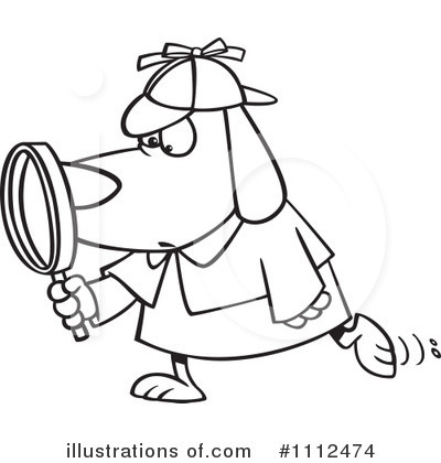 Magnifying Glass Clipart #1112474 by toonaday