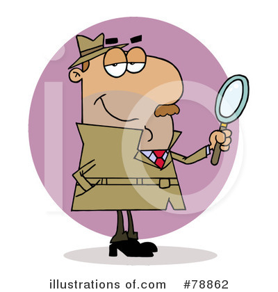 Royalty-Free (RF) Investigator Clipart Illustration by Hit Toon - Stock Sample #78862
