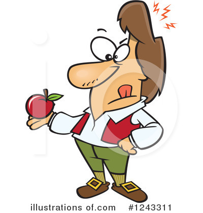 Royalty-Free (RF) Isaac Newton Clipart Illustration by toonaday - Stock Sample #1243311