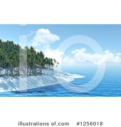 Royalty-Free (RF) Island Clipart Illustration by KJ Pargeter - Stock Sample #1256018