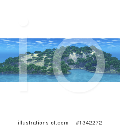 Royalty-Free (RF) Island Clipart Illustration by KJ Pargeter - Stock Sample #1342272