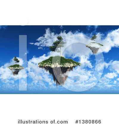 Floating Island Clipart #1380866 by KJ Pargeter