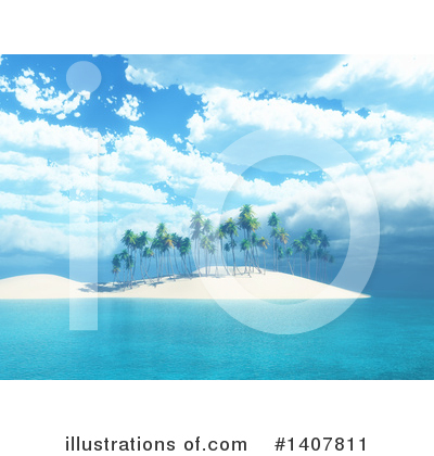 Royalty-Free (RF) Island Clipart Illustration by KJ Pargeter - Stock Sample #1407811
