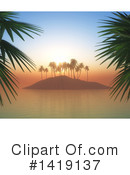Island Clipart #1419137 by KJ Pargeter