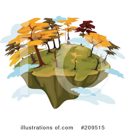 Floating Island Clipart #209515 by BNP Design Studio