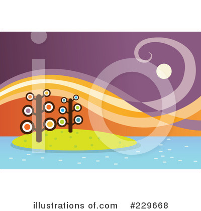Royalty-Free (RF) Island Clipart Illustration by Qiun - Stock Sample #229668
