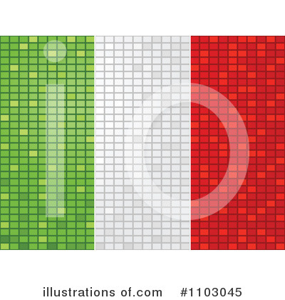 Royalty-Free (RF) Italian Flag Clipart Illustration by Andrei Marincas - Stock Sample #1103045