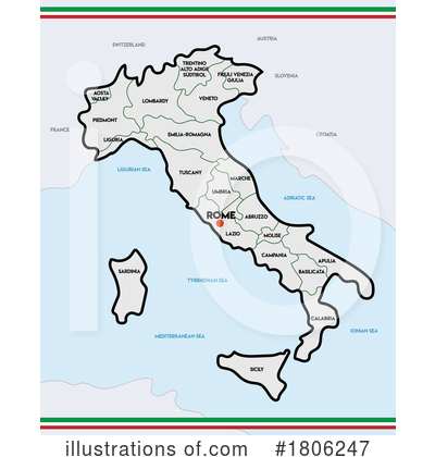 Map Clipart #1806247 by Domenico Condello