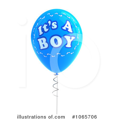 Royalty-Free (RF) Its A Boy Clipart Illustration by stockillustrations - Stock Sample #1065706
