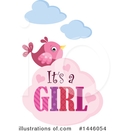 Royalty-Free (RF) Its A Girl Clipart Illustration by visekart - Stock Sample #1446054