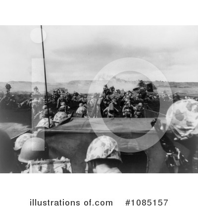 Royalty-Free (RF) Iwo Jima Clipart Illustration by JVPD - Stock Sample #1085157