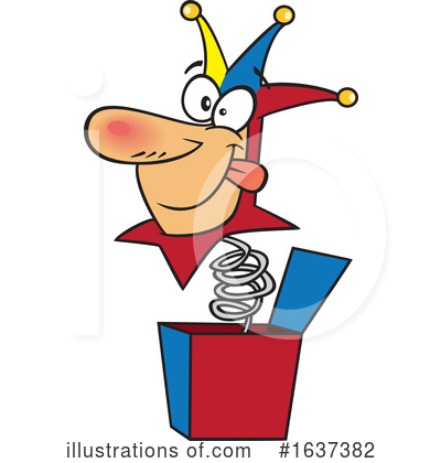 Royalty-Free (RF) Jack In The Box Clipart Illustration by toonaday - Stock Sample #1637382