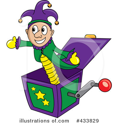 Royalty-Free (RF) Jack In The Box Clipart Illustration by Pams Clipart - Stock Sample #433829