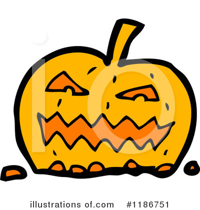 Royalty-Free (RF) Jack-O-Lantern Clipart Illustration by lineartestpilot - Stock Sample #1186751