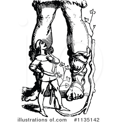 Royalty-Free (RF) Jack The Giant Killer Clipart Illustration by Prawny Vintage - Stock Sample #1135142