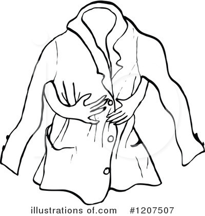 Royalty-Free (RF) Jacket Clipart Illustration by Prawny Vintage - Stock Sample #1207507