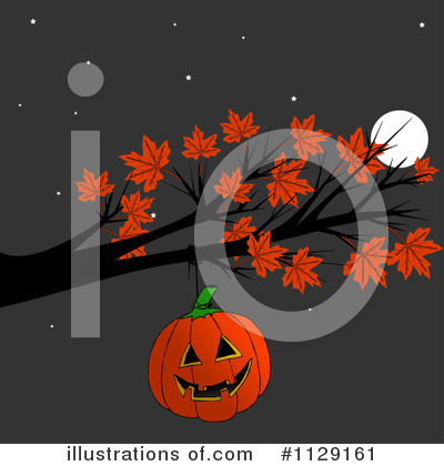 Royalty-Free (RF) Jackolantern Clipart Illustration by djart - Stock Sample #1129161