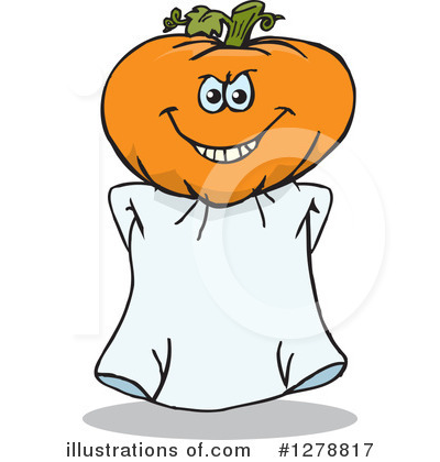 Jackolantern Clipart #1278817 by Dennis Holmes Designs