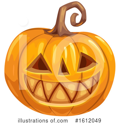 Royalty-Free (RF) Jackolantern Clipart Illustration by Vector Tradition SM - Stock Sample #1612049