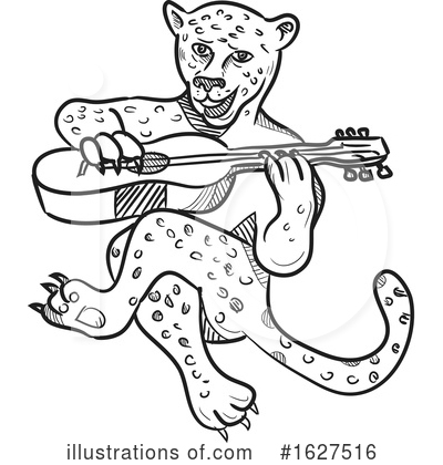 Royalty-Free (RF) Jaguar Clipart Illustration by patrimonio - Stock Sample #1627516