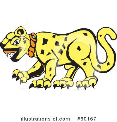 Royalty-Free (RF) Jaguar Clipart Illustration by xunantunich - Stock Sample #60167
