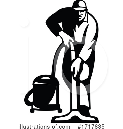 Royalty-Free (RF) Janitor Clipart Illustration by patrimonio - Stock Sample #1717835