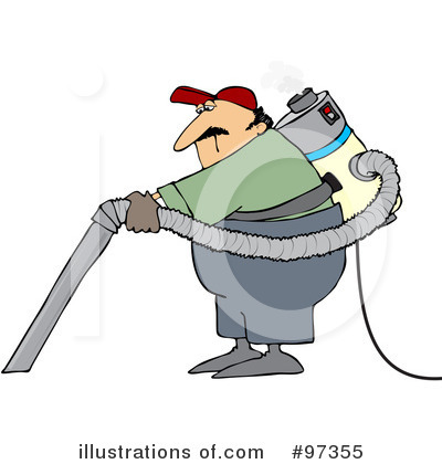 Royalty-Free (RF) Janitor Clipart Illustration by djart - Stock Sample #97355