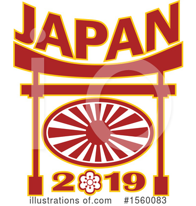 Japanese Flag Clipart #1560083 by patrimonio