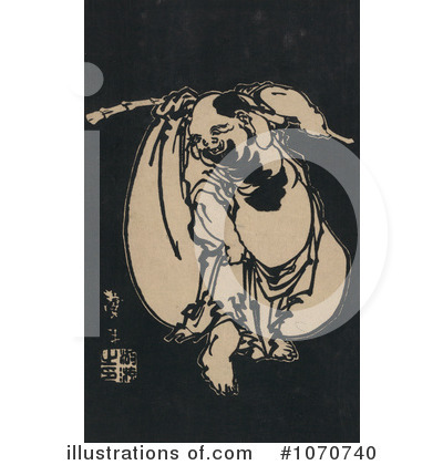 Royalty-Free (RF) Japanese Art Clipart Illustration by JVPD - Stock Sample #1070740