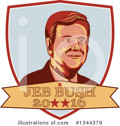 Royalty-Free (RF) Jeb Bush Clipart Illustration by patrimonio - Stock Sample #1344379