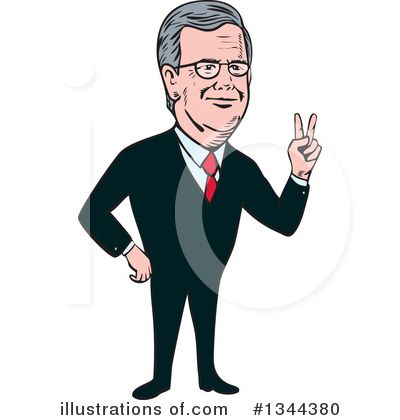 Royalty-Free (RF) Jeb Bush Clipart Illustration by patrimonio - Stock Sample #1344380
