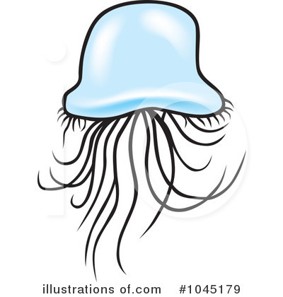 Royalty-Free (RF) Jellyfish Clipart Illustration by dero - Stock Sample #1045179