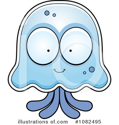 Royalty-Free (RF) Jellyfish Clipart Illustration by Cory Thoman - Stock Sample #1082495