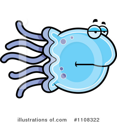 Royalty-Free (RF) Jellyfish Clipart Illustration by Cory Thoman - Stock Sample #1108322