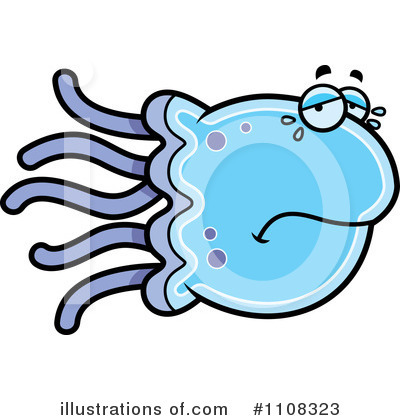 Royalty-Free (RF) Jellyfish Clipart Illustration by Cory Thoman - Stock Sample #1108323