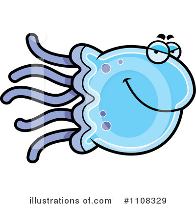 Jellyfish Clipart #1108329 by Cory Thoman