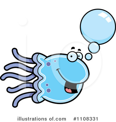 Royalty-Free (RF) Jellyfish Clipart Illustration by Cory Thoman - Stock Sample #1108331