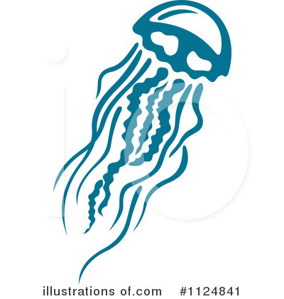 Royalty-Free (RF) Jellyfish Clipart Illustration by Vector Tradition SM - Stock Sample #1124841