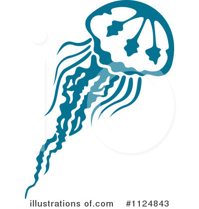 Royalty-Free (RF) Jellyfish Clipart Illustration by Vector Tradition SM - Stock Sample #1124843